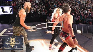 Tommaso Ciampa attacks Johnny Gargano with a crutch from behind NXT TakeOver Philadelphia [upl. by Dorraj512]