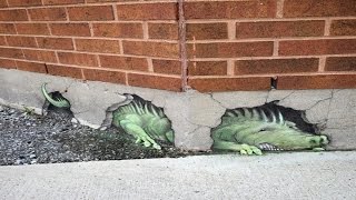 Stunning 3D Street Art by David Zinn ᴴᴰ █▬█ █ ▀█▀ [upl. by Ylsel]