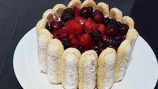 Charlotte aux fruits rouges mascarpone [upl. by Ajar]