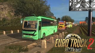 S E T C AC SLEEPER COACH BUS DRIVING  eurotrucksimulator2 indianbusmod ets2 [upl. by Erdda]