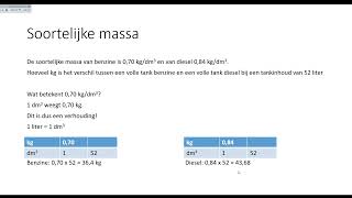 Rekenen met soortelijke massa [upl. by Oivatco]