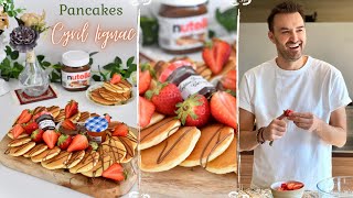 Mini Pancakes de CYRIL LIGNAC en 5 MIN  🥞 🍓 Recette très FACILE et RAPIDE [upl. by Ejrog]