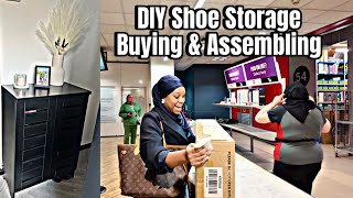 Argos DIY Shoe Storage  Buying and Assembling  argos dailyvlog diy mumlife muslimah [upl. by Reivaxe]