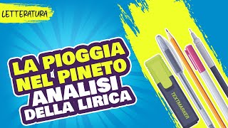 La pioggia nel pineto spiegazione e analisi [upl. by Tnilf]