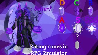 Rating all the runes before RPG Simulator update 34 Halloween update RPG Simulator UPD 333 [upl. by Ysac]