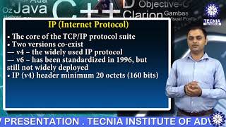 TCPIP Protocol Suite  Mr Mohit Tiwari  Asst Prof   MCA TIAS on Tecnia TV [upl. by Michal500]