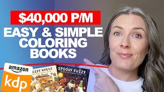 40000 pm In Just 9 Months By SelfPublishing Simple Coloring Books On Amazon KDP [upl. by Nyliuqcaj]