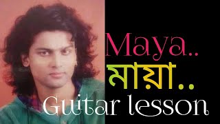 Maya ll Guitar lesson [upl. by Uliram]