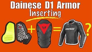 Dainese D1 Jacket Tutorial How to Insert Manis Back Protector amp Chest Armor G1 G2 amp Pro Armor [upl. by Eiten838]