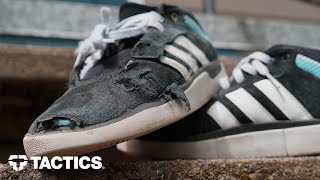 Adidas Tyshawn Pro Skate Shoes Wear Test Review  Tactics [upl. by Nylirehs]