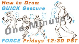 How to Draw Quick Gesture FORCE Friday 41 [upl. by Eitsud490]