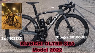 BIANCHI Oltre XR4  Ultegra Di2 FIRST RIDE  SHIMANO ULTEGRA R8100  KA MAMAW VLOG [upl. by Uphemia]