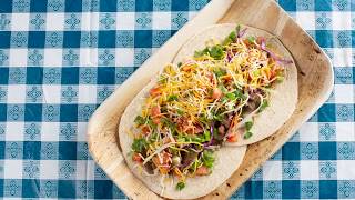 Schwans Chef Collective Korean BBQ Beef Tacos Recipe [upl. by Hanway819]