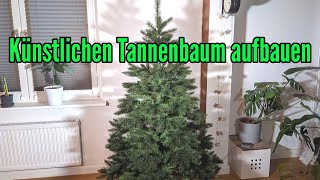 Künstlichen Weihnachtsbaum aufbauen Anleitung künstlichen Tannenbaum Aufbau [upl. by Symons645]