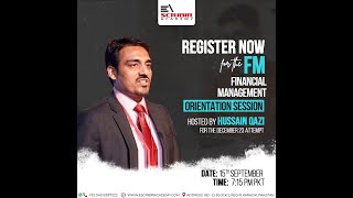 ACCA  FM Orientation Session for Dec 23  Hussain Qazi  Escribir Academy [upl. by Marie-Ann]