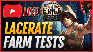 Lets test some FARM🔴LACERATE Gladiator Build PoE 325 [upl. by Ttoile361]