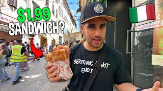 Probando EL MEJOR SANDWICH de ITALIA 🇮🇹  Florencia Italia 4 [upl. by Yesnik974]