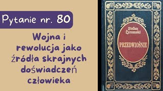 Matura ustna Wojna i rewolucja jako źródła skrajnych doświadczeń człowieka Przedwiośnie Żeromski [upl. by Cindee]