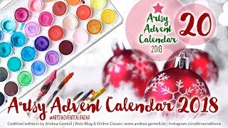 Day 20  Artsy Advent Calendar 2018  Wrapping Gifts [upl. by Einahpehs]