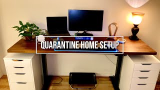 Work From Home ULTIMATE DESK SETUP  W Anthrodesk Standing Desk Review [upl. by Ransome]