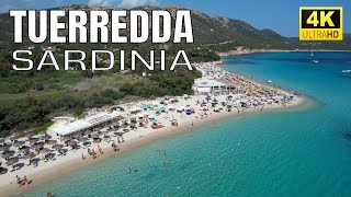 TUERREDDA Beach SARDINIA 4K 🌴 Top 10 Sardinia Beaches 🌊 Teulada ITALY Drone 27062023 [upl. by Ysirhc825]