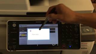 Ricoh Print Shop  How to Send a Fax [upl. by Badr]