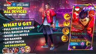 New update Stun Chou skin Script  No Password  Download  mlbb OfficialRenzZ [upl. by Vasquez892]