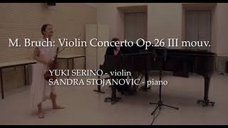 Yuki Serino 14  M Bruch Violin Concerto 3rd movement [upl. by Fabrice]