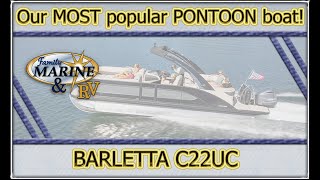 Our Most Popular Pontoon Boat BARLETTA C22UC Triple Toon Ultra Lounge Seating CoPilot Seating [upl. by Air]