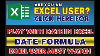 Excel Game with Date  Best Excel Tricks Ever  Excel User Must Watch [upl. by Oniger]