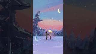 Mohabbat barsa Dena tu ❄️❄️❄️❄️♥️snowfall love ytshorts shorts [upl. by Kitty218]