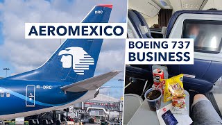 TRIP REPORT  AEROMEXICO Boeing 737800 BUSINESS  Mexico City  Guadalajara [upl. by Airdnaxila]