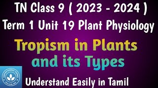 Tropism in Plants Class 9 Science Term 1 Unit 19 Plant Physiology [upl. by Ahseyn955]