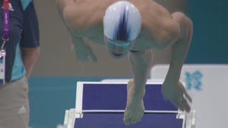 Mens 400m Freestyle  Heats  London 2012 Olympics [upl. by Ahsinoj]