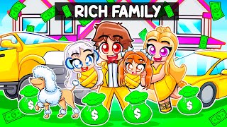 Having A RICH Family In Roblox [upl. by Derna]