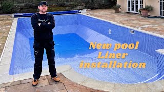 NEW ONSITE LINER FOR THIS POOL [upl. by Pussej]