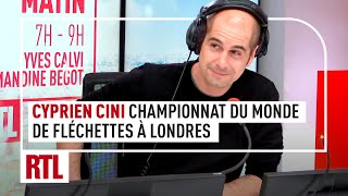 Cyprien Cini  Championnat du monde de fléchettes à Londres [upl. by Miharba]