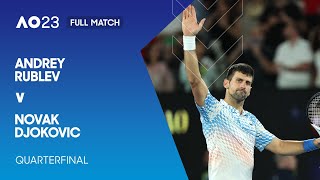 Andrey Rublev v Novak Djokovic Full Match  Australian Open 2023 Quarterfinal [upl. by Patrick]