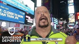 El Perro Bermúdez demostró su paladar gourmet en busca del mejor hot dog de New York [upl. by Linneman]