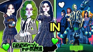 ONLY Being BEETLEJUICE Characters In DRESS TO IMPRESS For The NEW MOVIE  ROBLOX Halloween Challenge [upl. by Aivatnahs141]