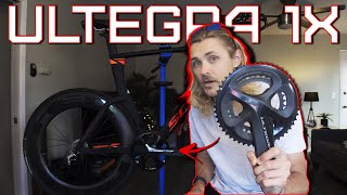 How To Swap Shimano Ultegra Chainrings and Cranks  My Garbaruk 1X TT Setup [upl. by Coben]