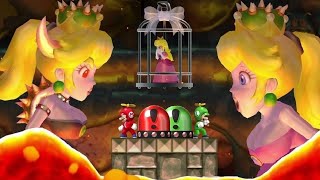 Mario fights Evil Peach amp Boosette in New Super Mario Bros Wii [upl. by Varrian]