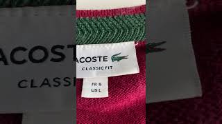 ¿Por qué el bordado del logo de Lacoste es diferente del logo oficial [upl. by Nemlaz779]