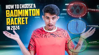 How to choose a best badminton racket in 2024  Giveaway [upl. by Tristam886]