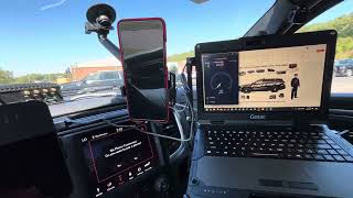 Using a Inseego for police sheriff car as a modem for GETAC laptop to test 5G [upl. by Etnemelc]