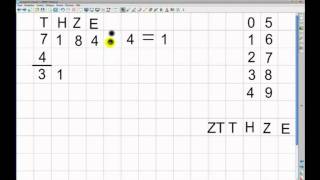 schriftliches Dividieren 1 [upl. by Ahseenyt]