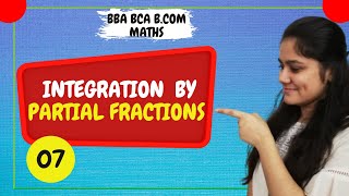 Introduction to integration by partial fractionsIntegrationBBA MathsBCA MathsBcom Maths [upl. by Hares756]