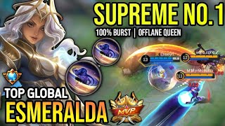 ESMERALDA BEST BUILD 2023  TOP GLOBAL ESMERALDA GAMEPLAY  MOBILE LEGENDS✓ [upl. by Ronyam]