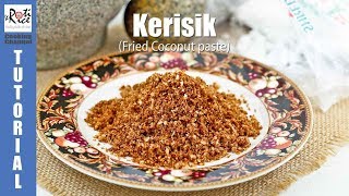 How to make Kerisik Fried Coconut Paste  Roti n Rice [upl. by Gnex597]