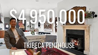 4950000 Tribeca Penthouse w Private Rooftop Terrace  Penthouse Tour [upl. by Zoeller924]